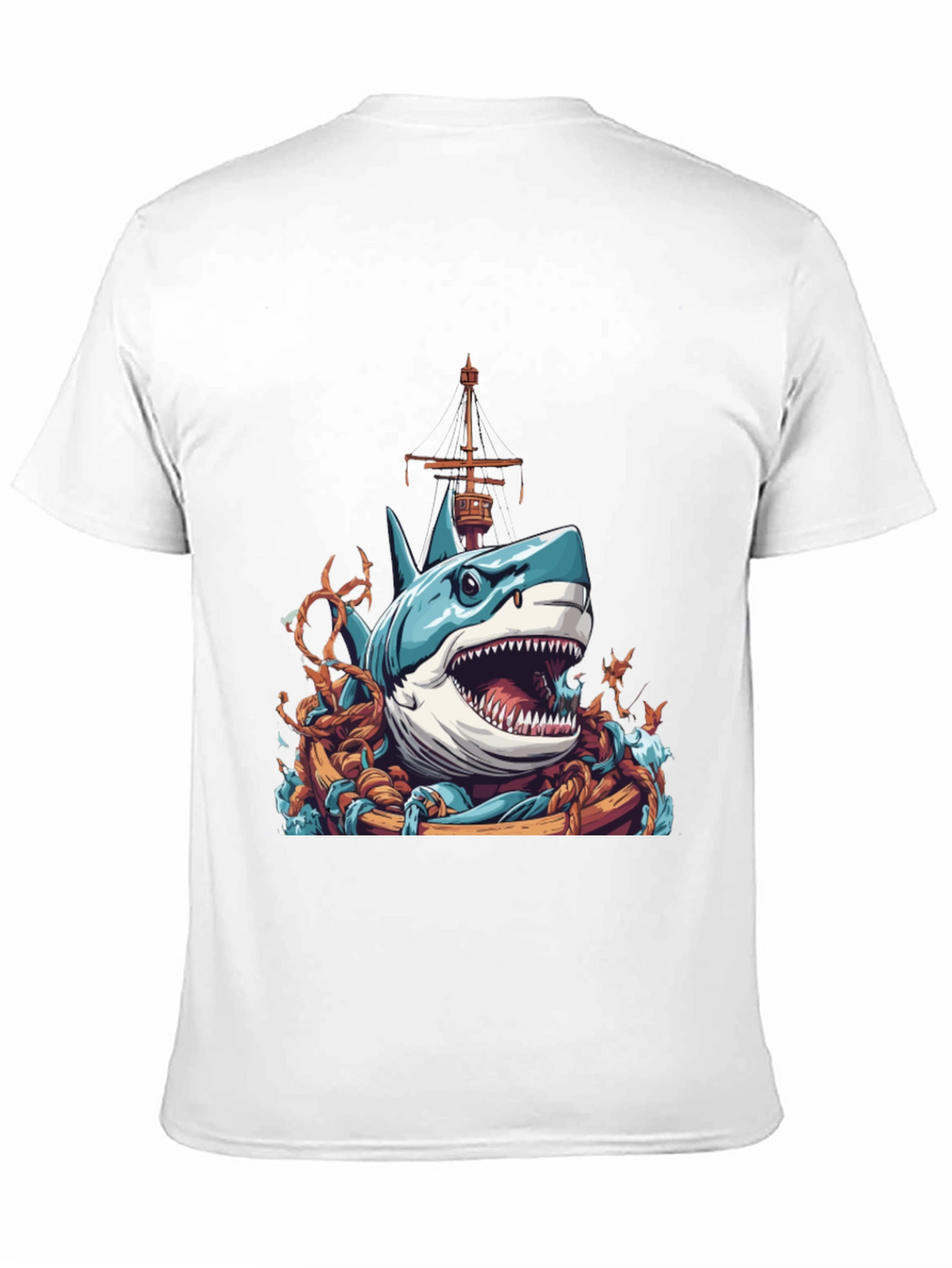 Shark Attack T-Shirt - Nautical Graphic Tee