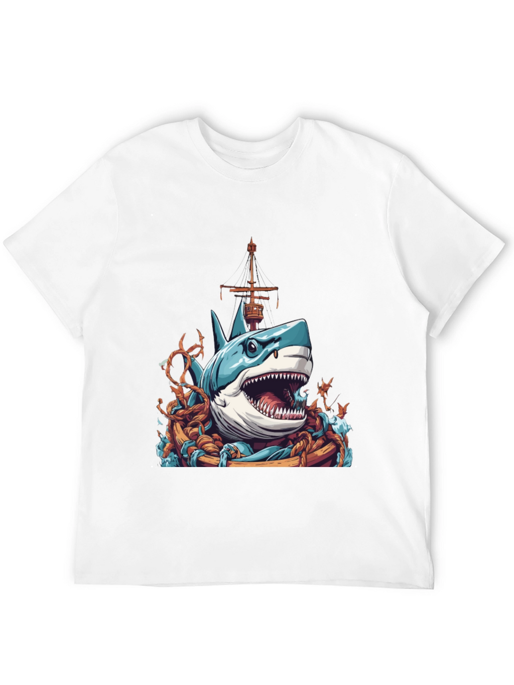 Shark Attack T-Shirt - Nautical Graphic Tee