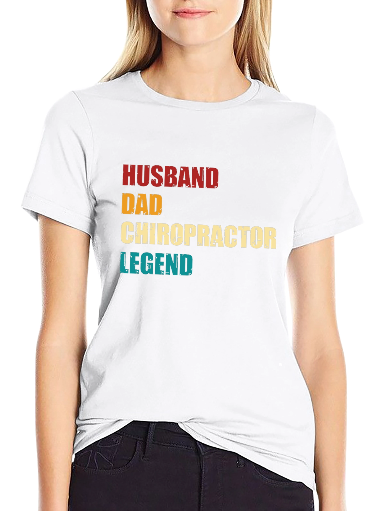 Husband Dad Chiropractor Legend T-Shirt