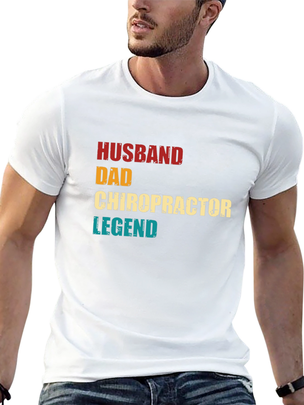 Husband Dad Chiropractor Legend T-Shirt