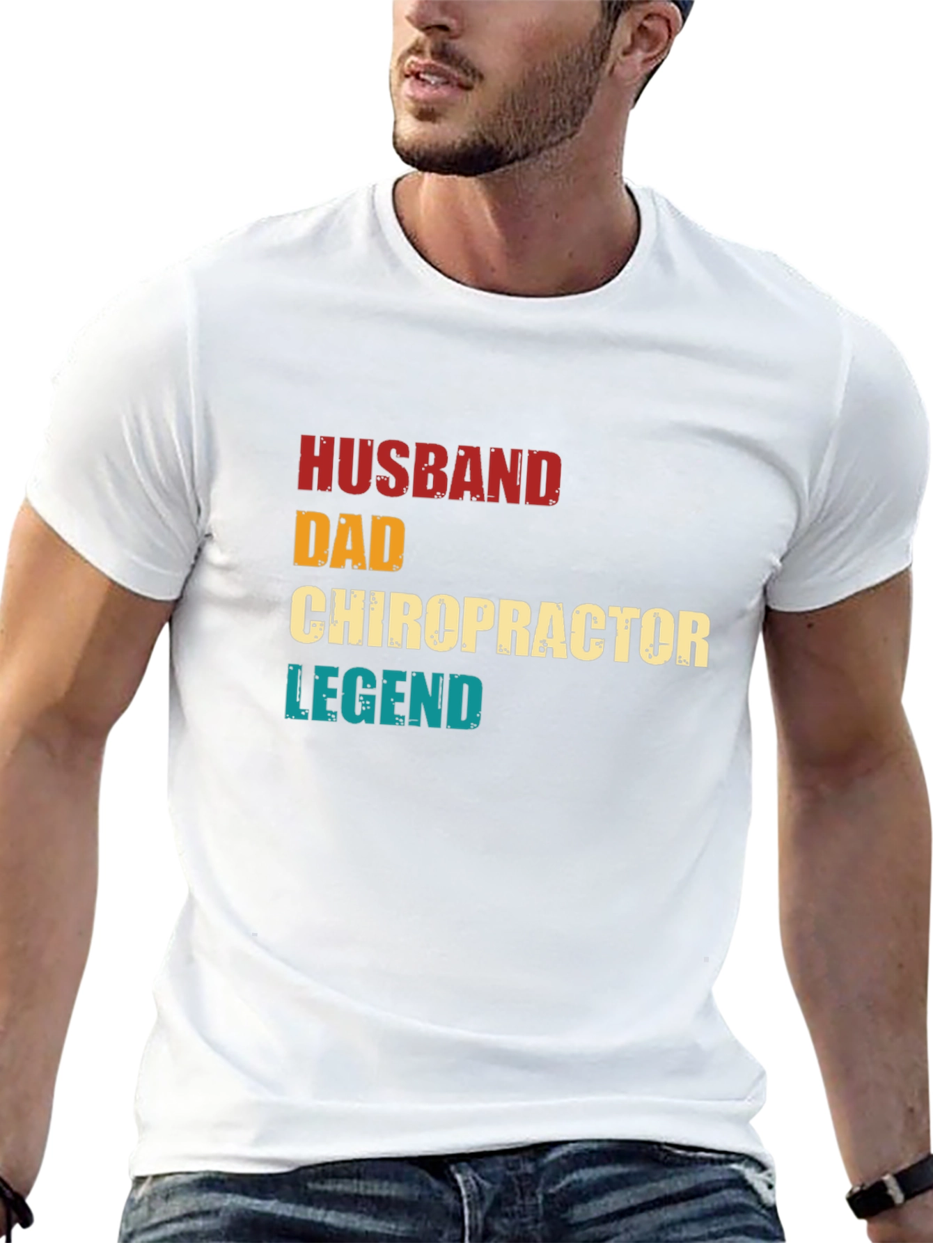 Husband Dad Chiropractor Legend T-Shirt