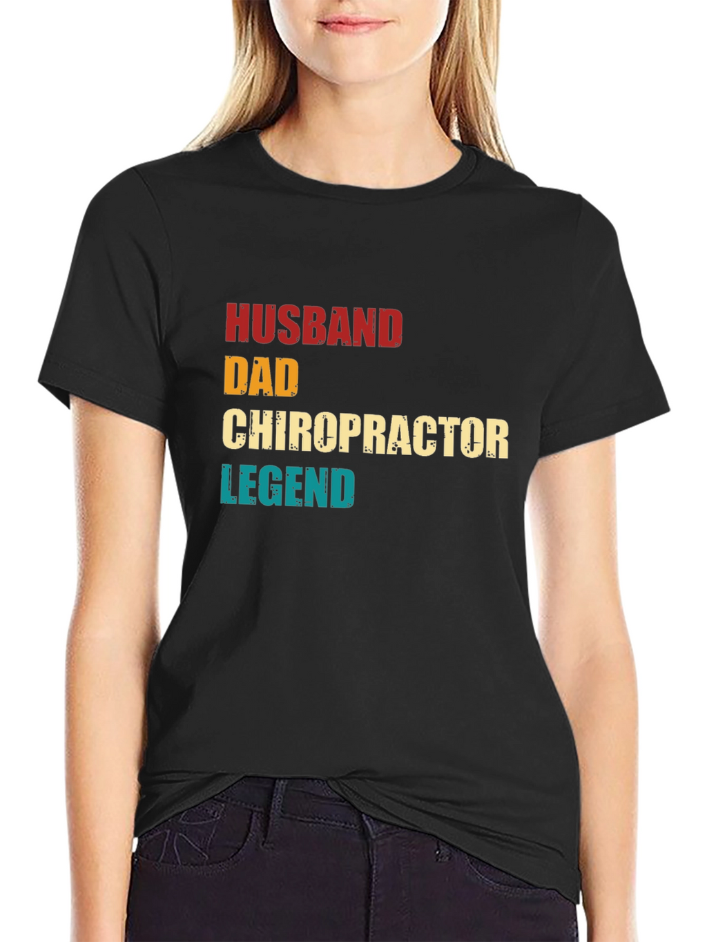 Husband Dad Chiropractor Legend T-Shirt
