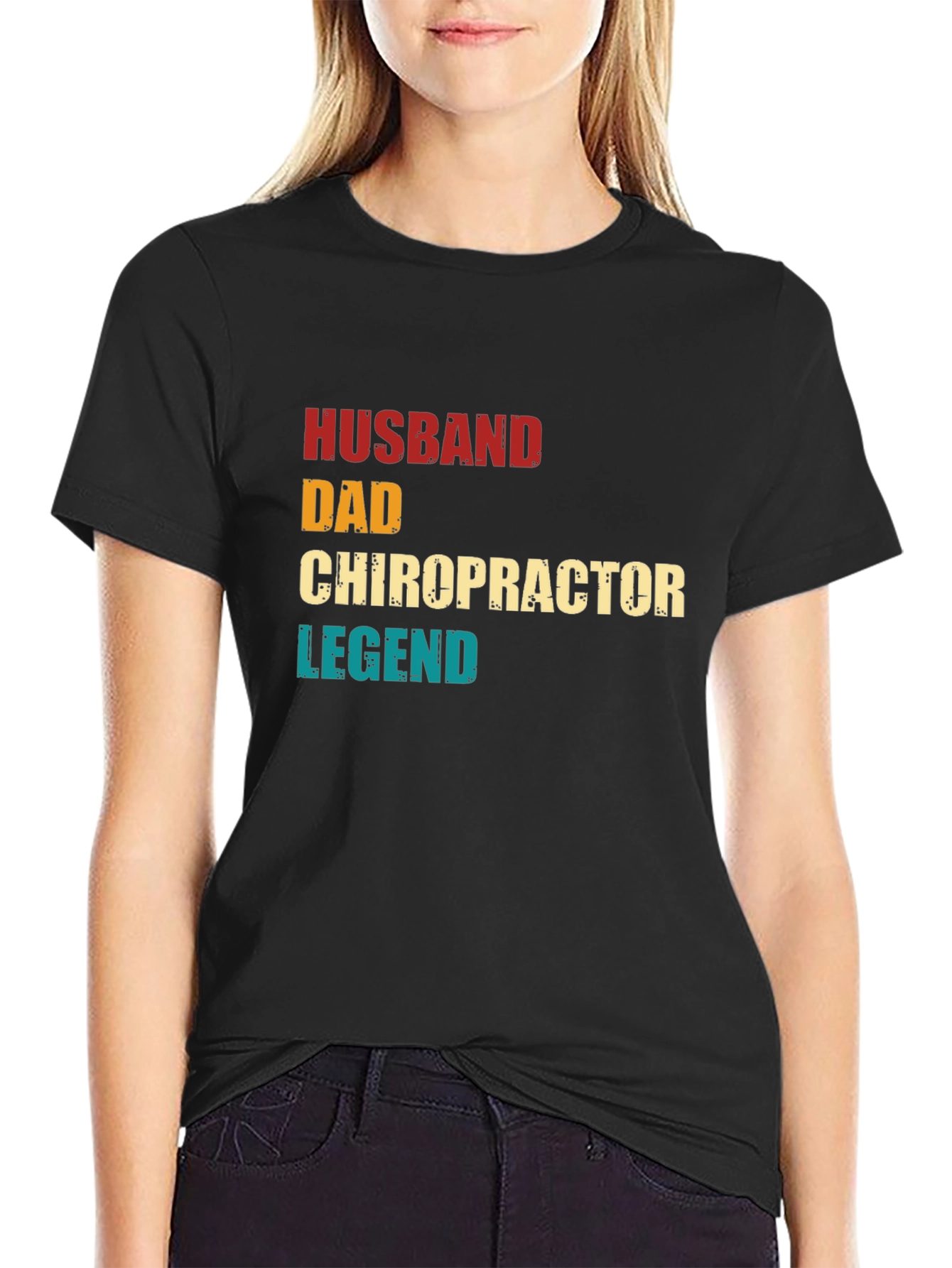 Husband Dad Chiropractor Legend T-Shirt