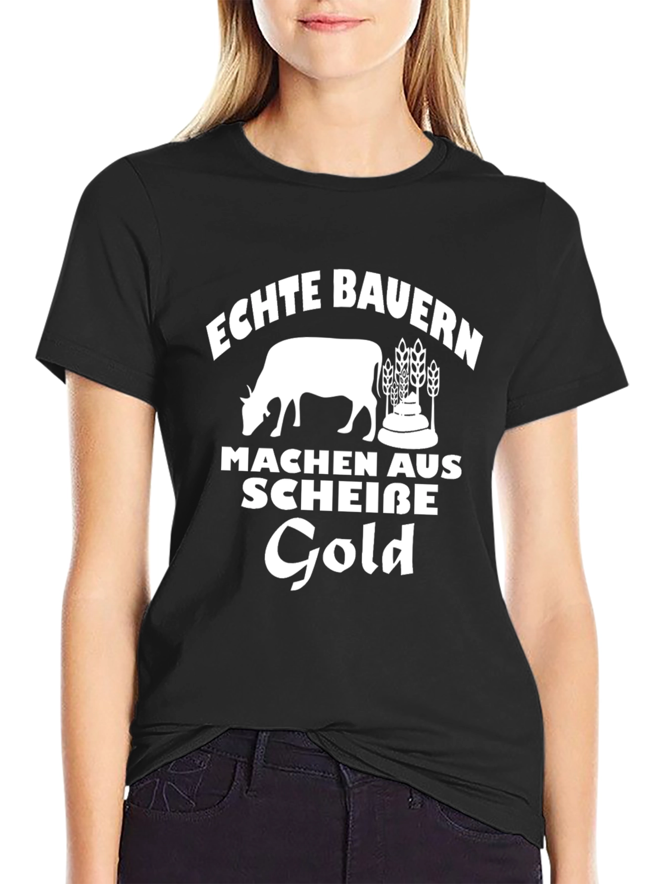 Echte Bauern T-Shirt - German Farmer Humor Tee