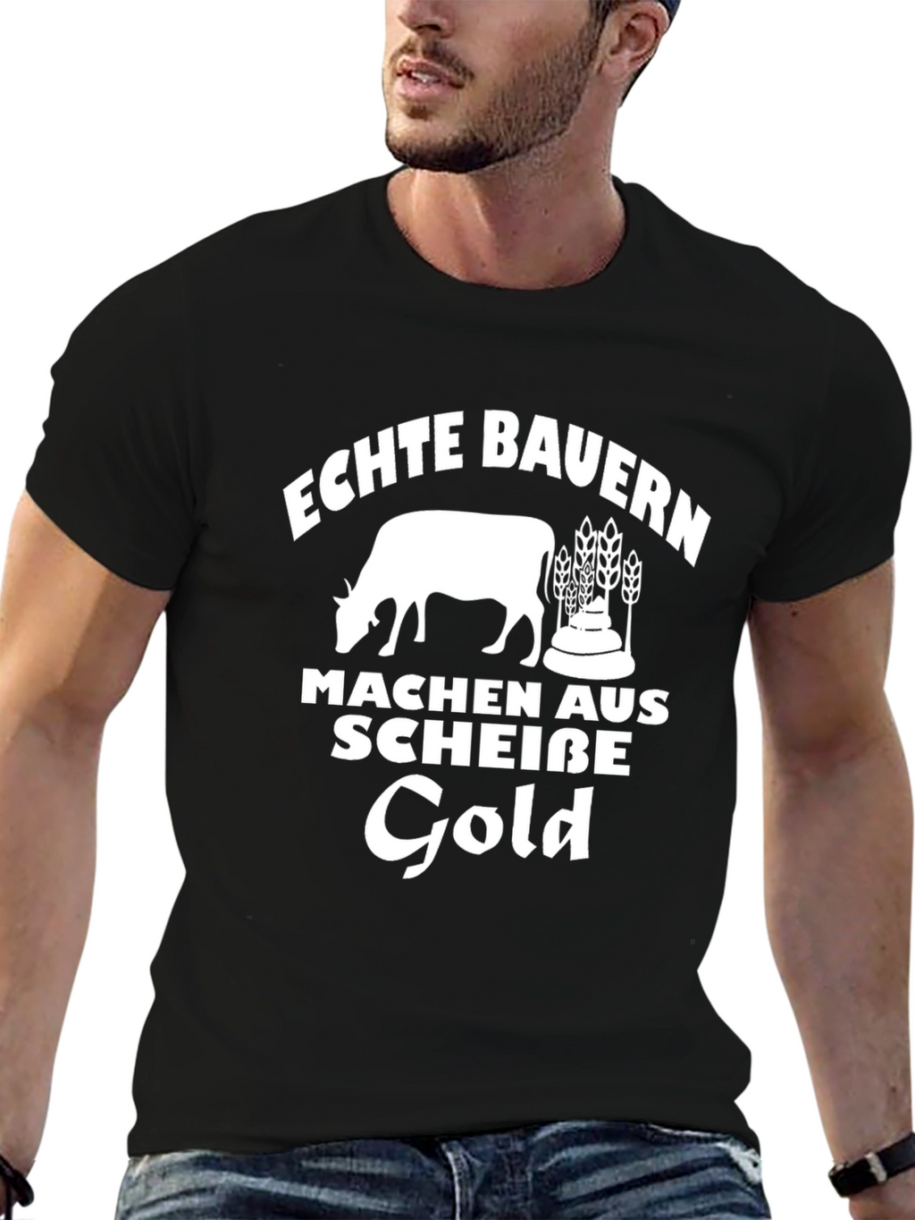 Echte Bauern T-Shirt - German Farmer Humor Tee