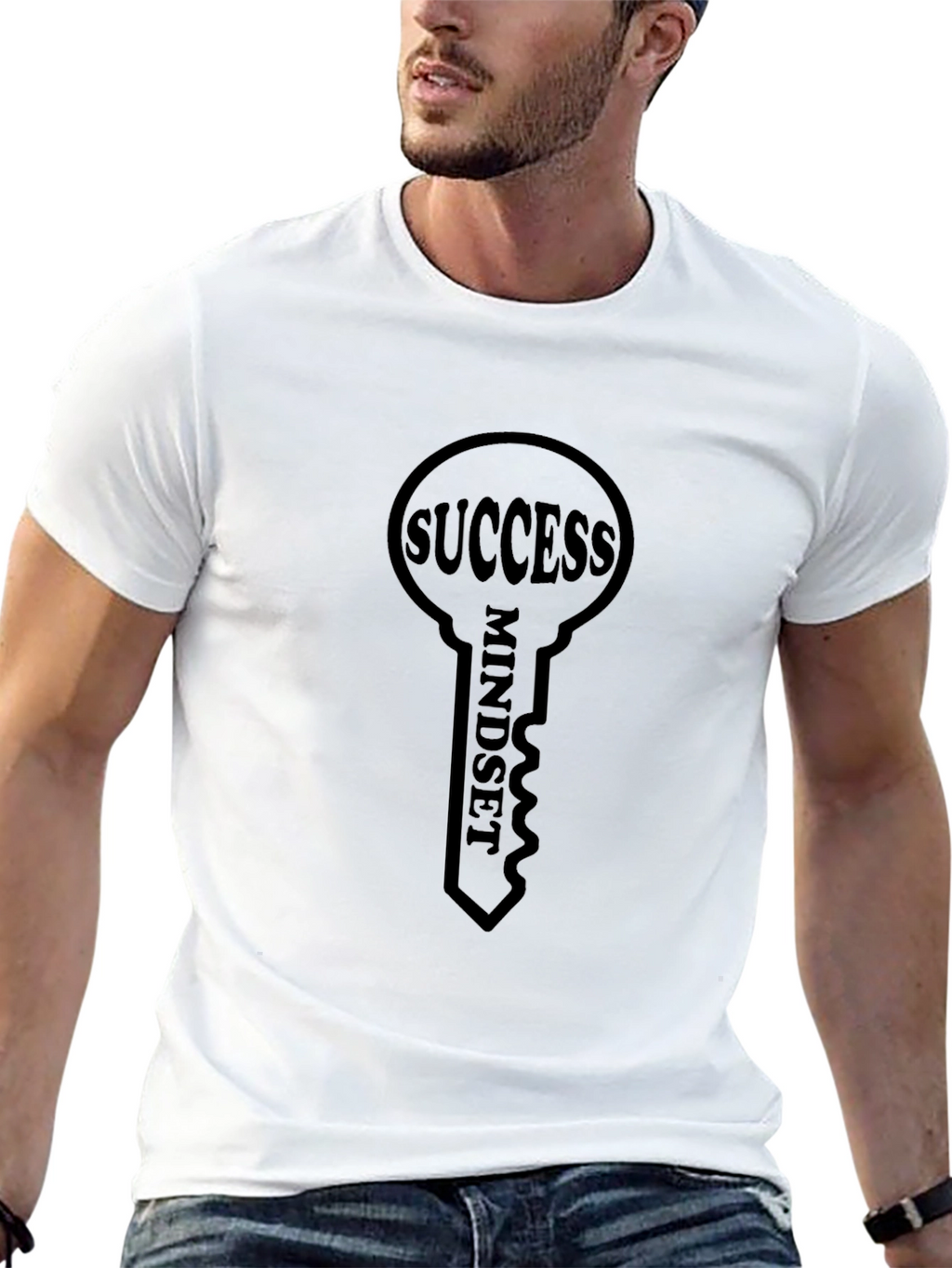 Success Mindset Graphic Tee - Key to Achievement