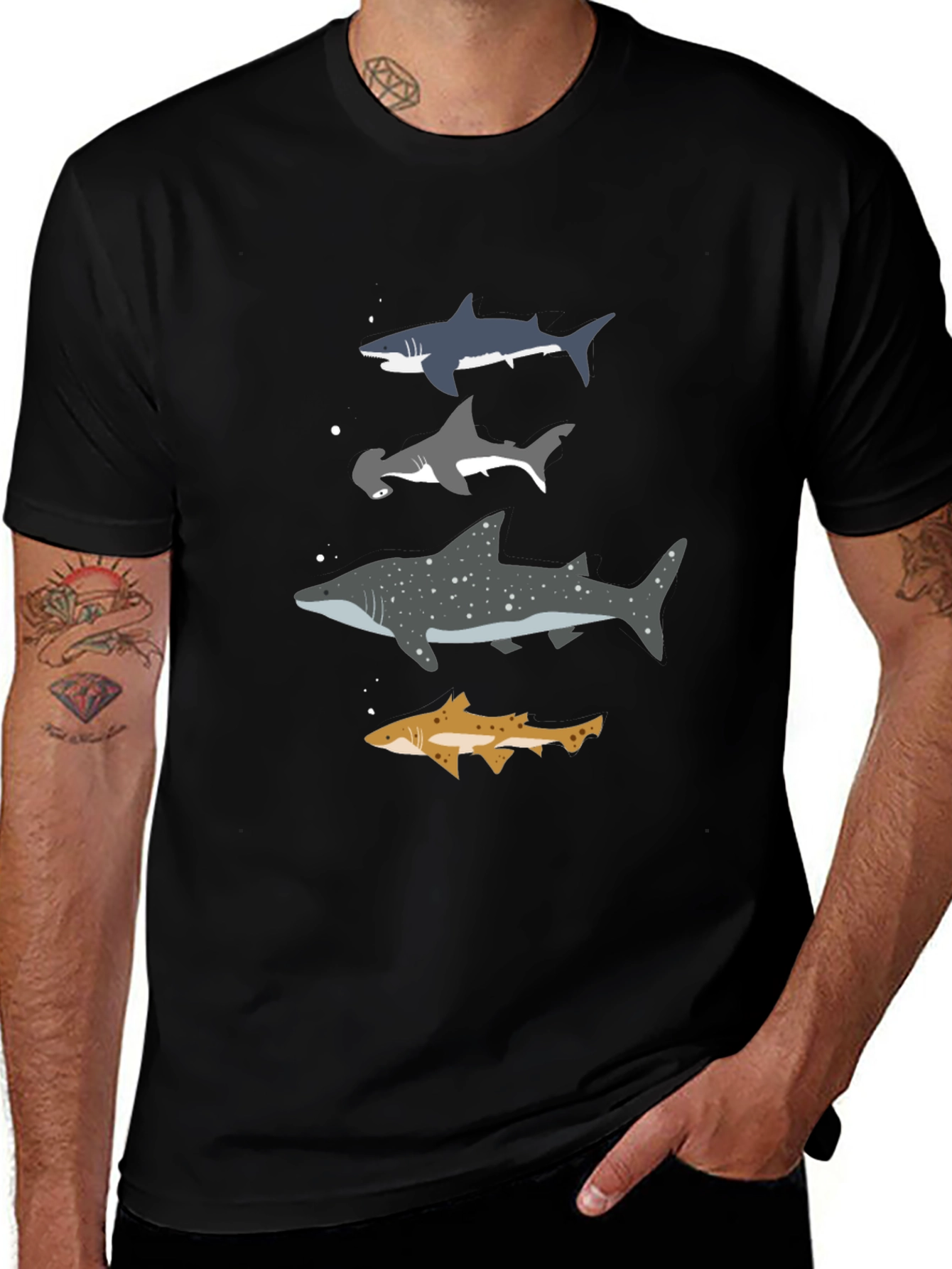 Shark Species T-Shirt - Marine Biology Tee