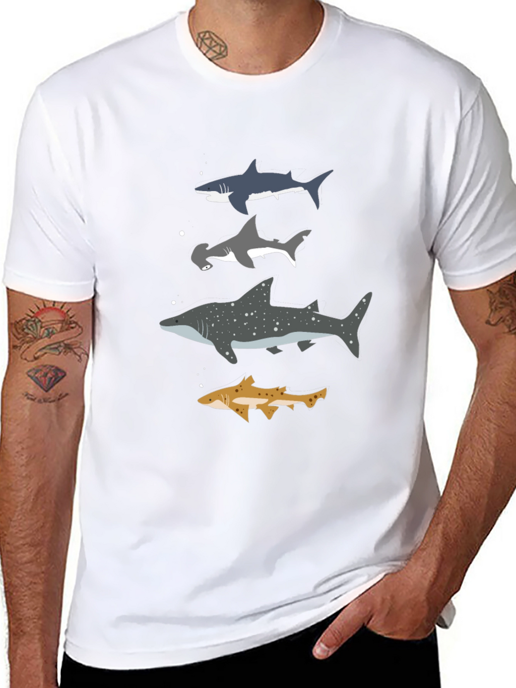 Shark Species T-Shirt - Marine Biology Tee