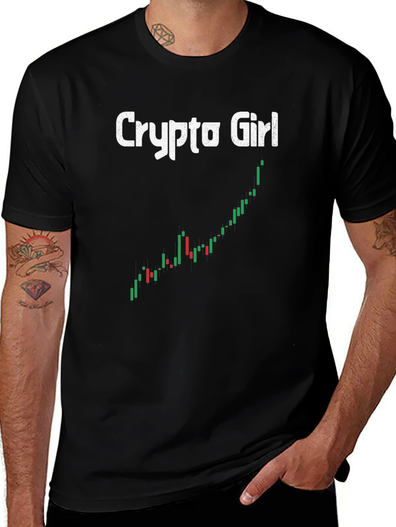 Crypto Girl Chart T-Shirt