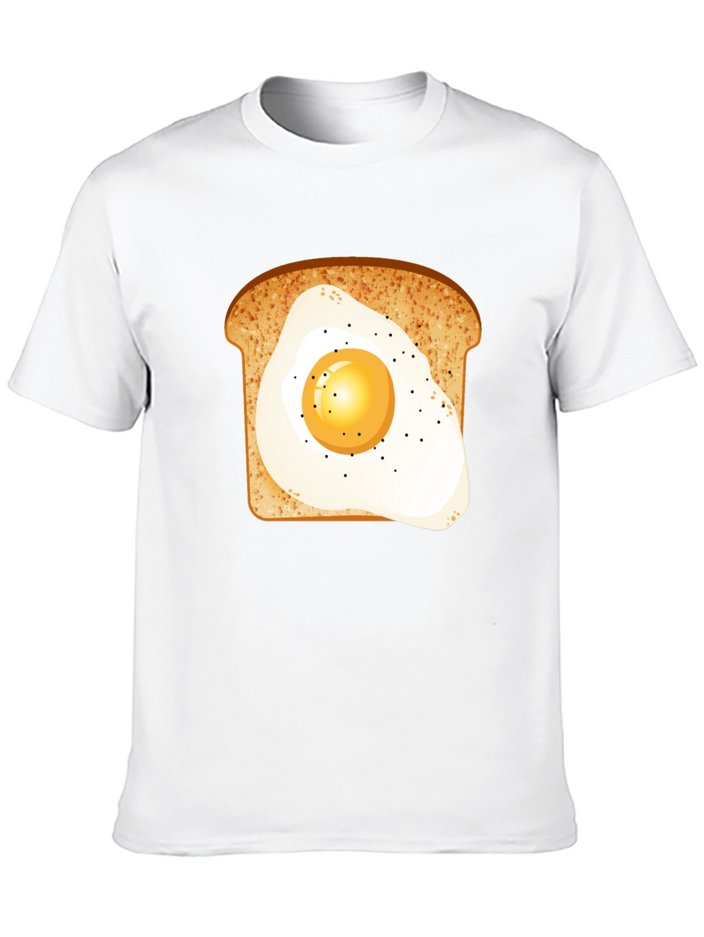 Breakfast Tee: Egg-on-Toast Graphic T-Shirt