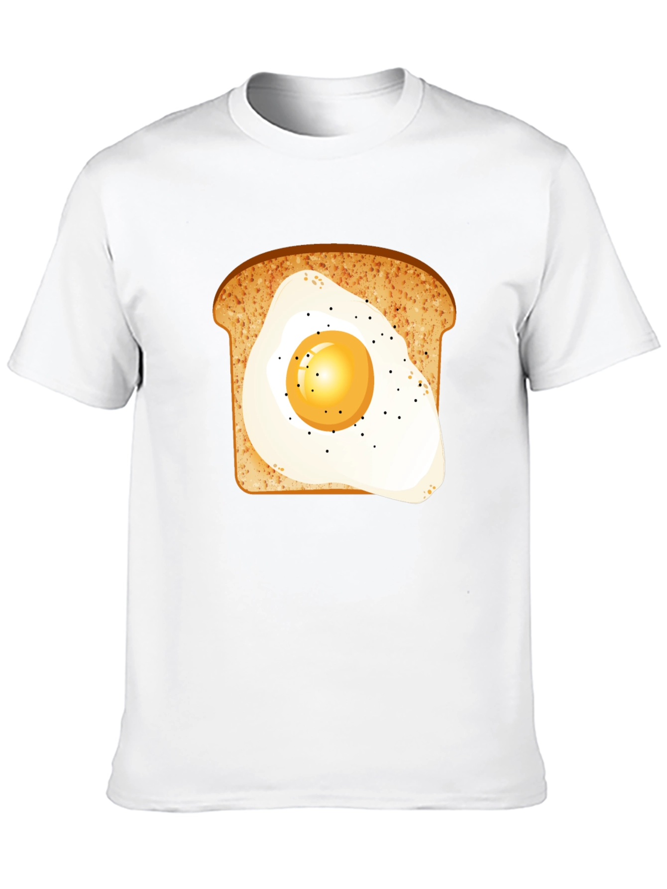 Breakfast Tee: Egg-on-Toast Graphic T-Shirt