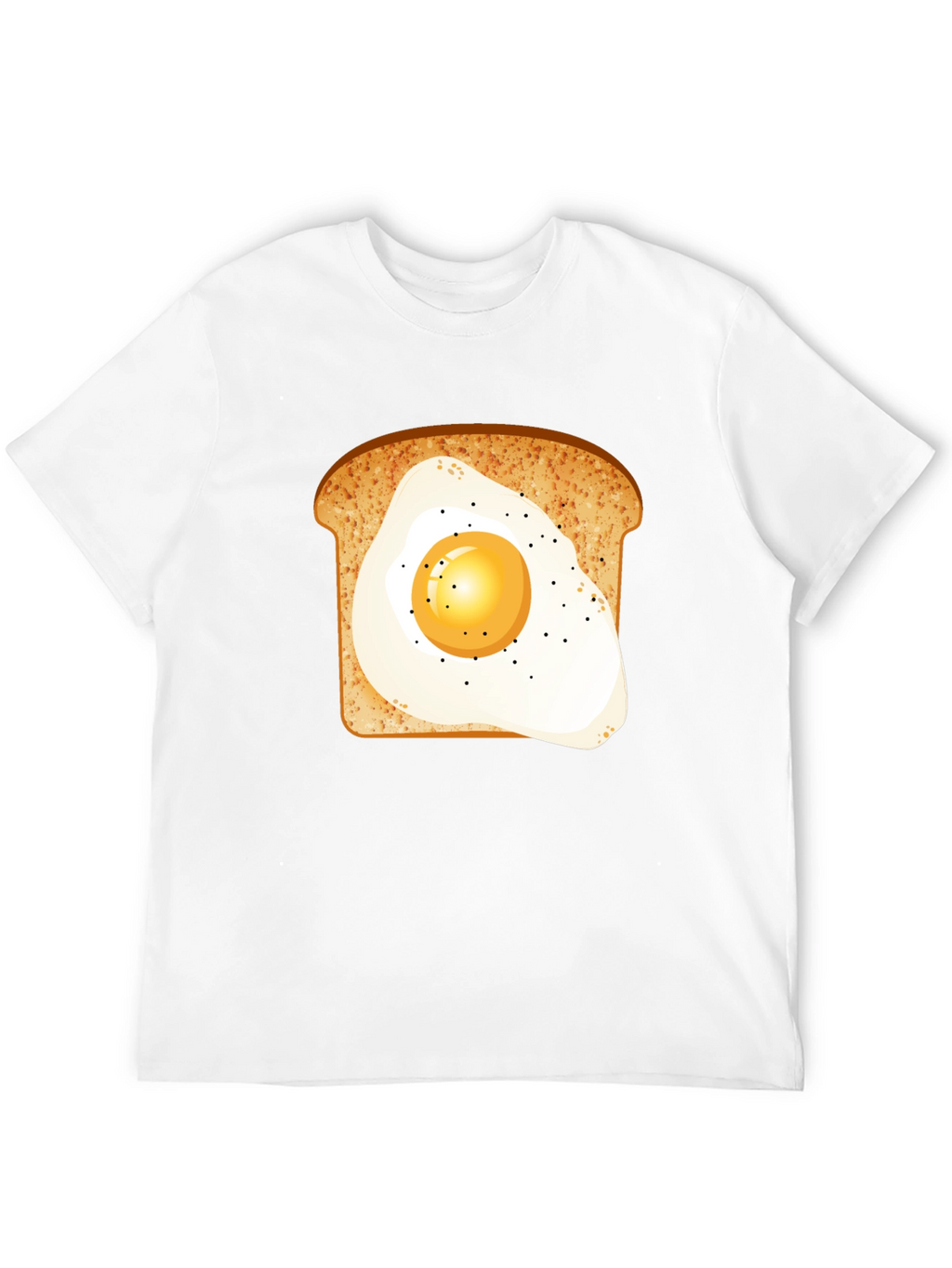 Breakfast Tee: Egg-on-Toast Graphic T-Shirt