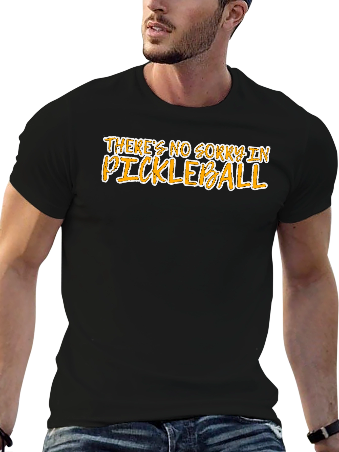 Funny Pickleball T-Shirt - No Sorry in Pickleball