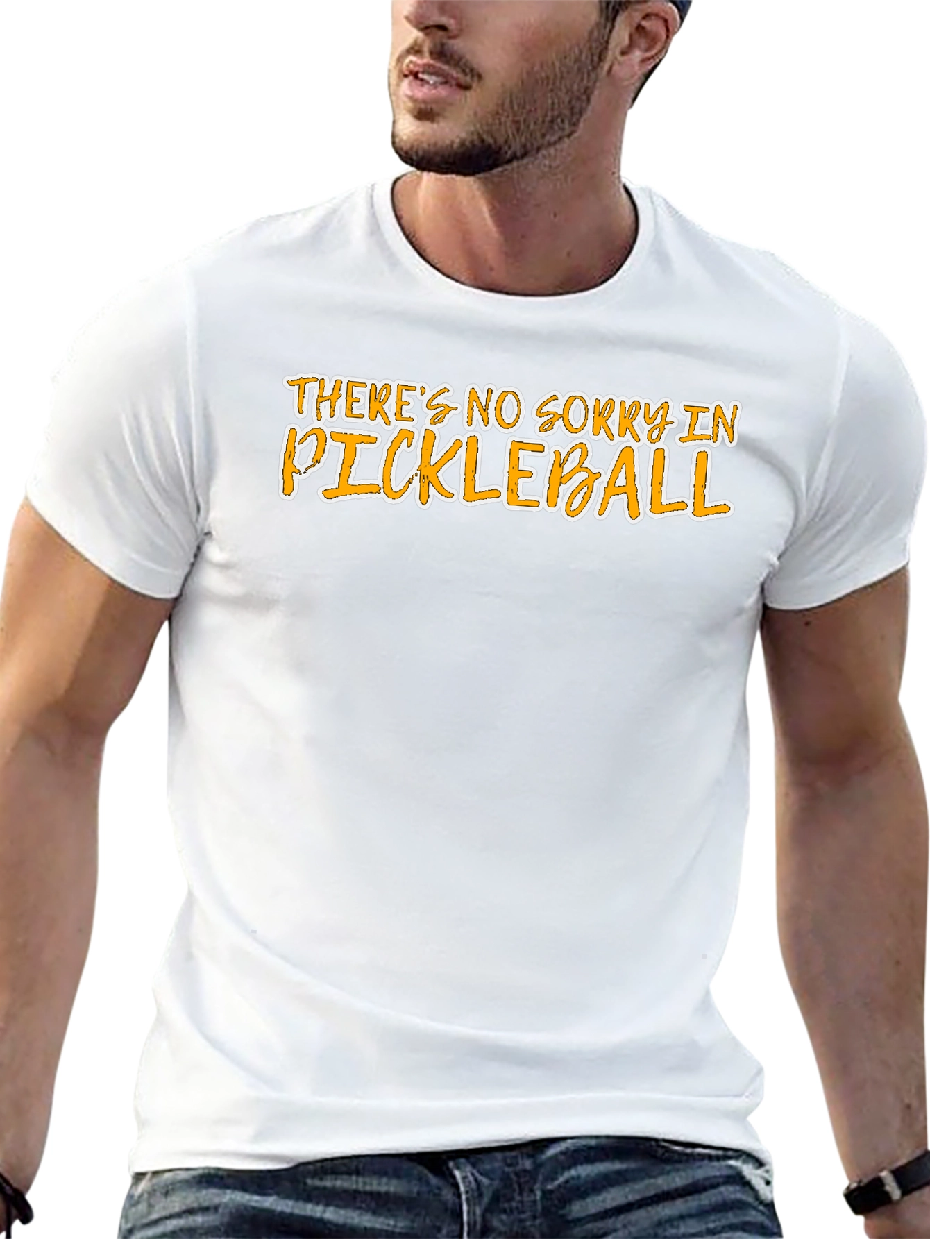 Funny Pickleball T-Shirt - No Sorry in Pickleball