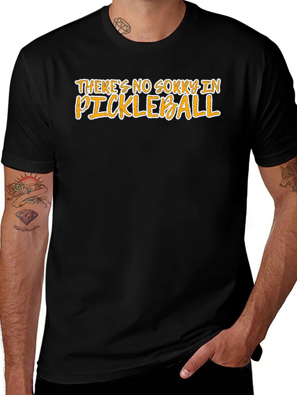 Funny Pickleball T-Shirt - No Sorry in Pickleball