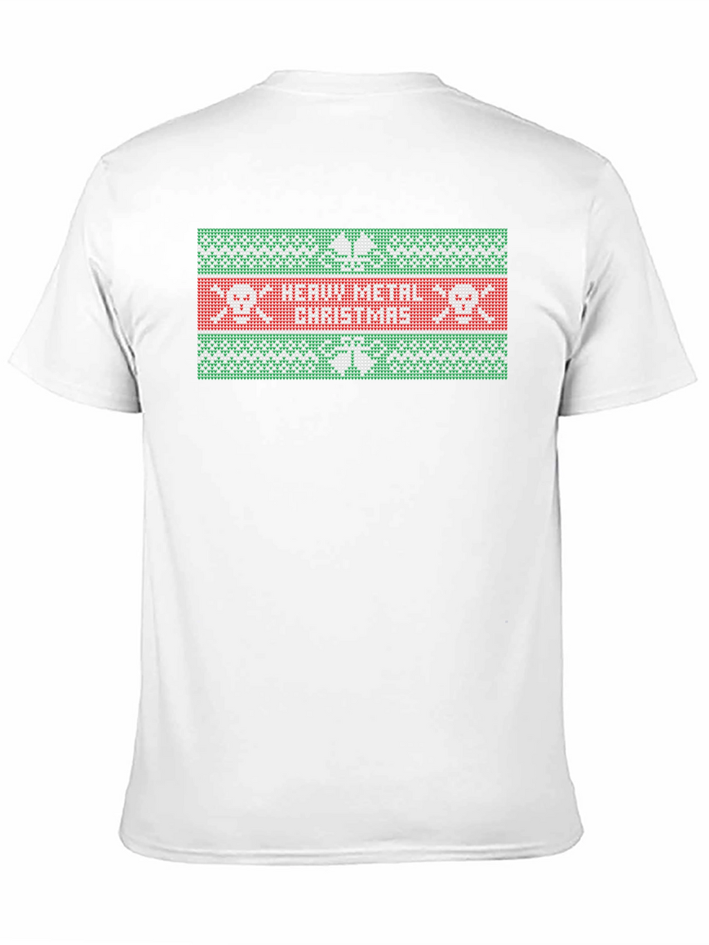 Heavy Metal Christmas Ugly Sweater Style T-Shirt