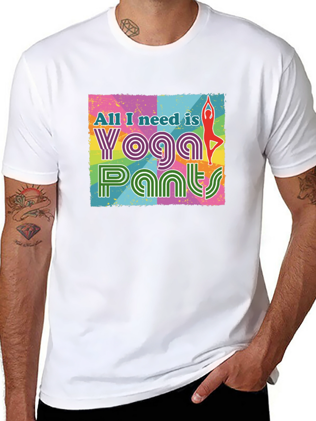 Yoga Pants Graphic Tee - All I Need Is
