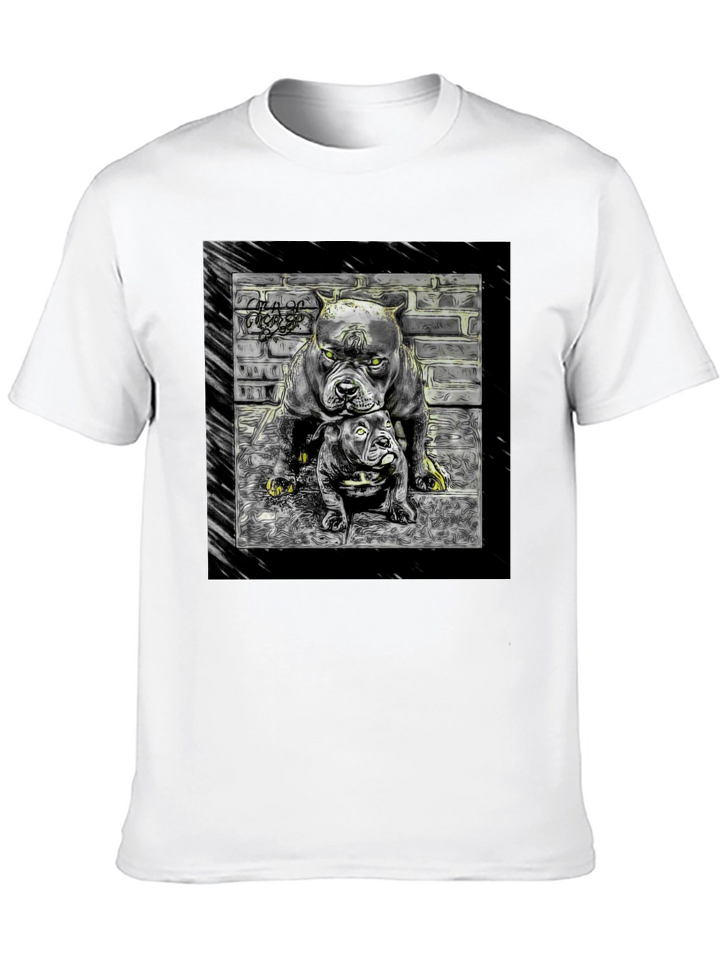 Dog Duo Graphic Tee - Cool Crewneck