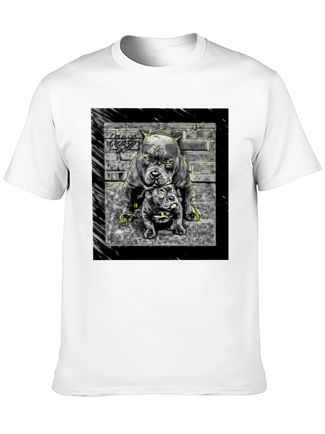 Dog Duo Graphic Tee - Cool Crewneck
