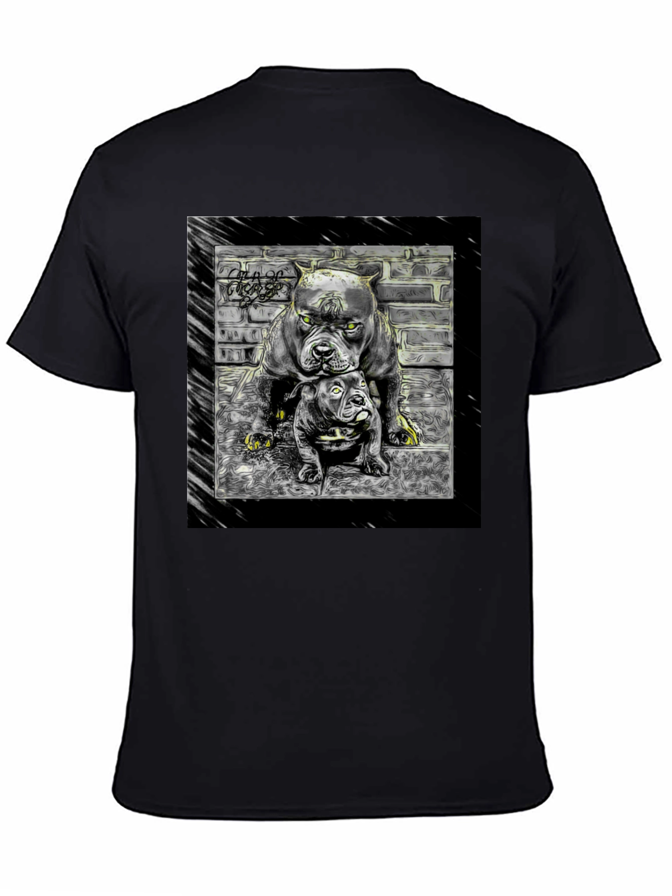 Dog Duo Graphic Tee - Cool Crewneck
