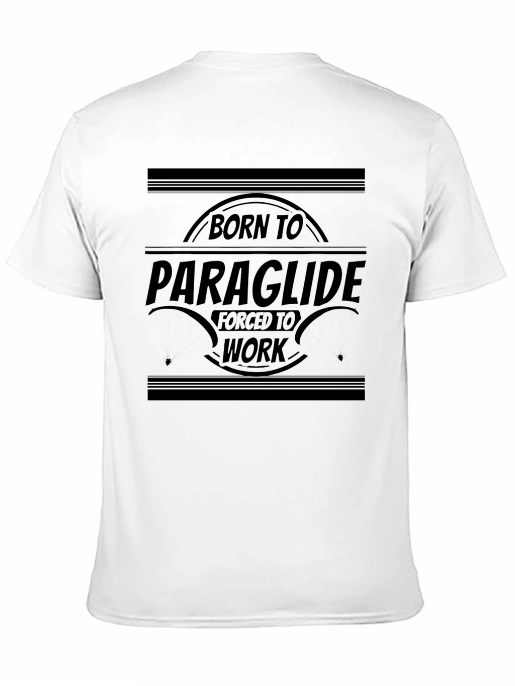 Born To Paraglide Black Graphic Tee