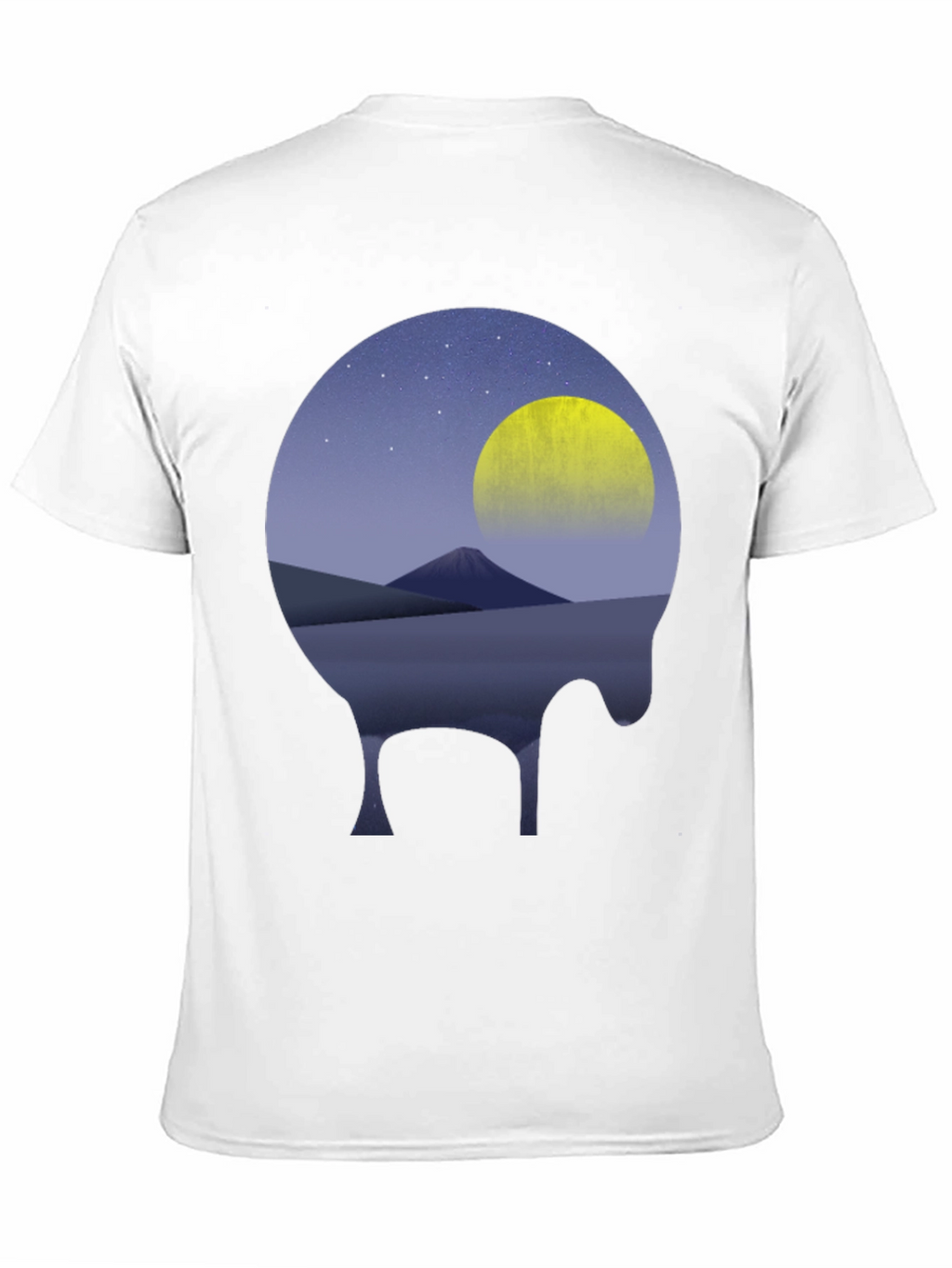 Night Sky Graphic Tee - Moon Mountain Design