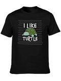 I Like Turtle Graphic T-Shirt