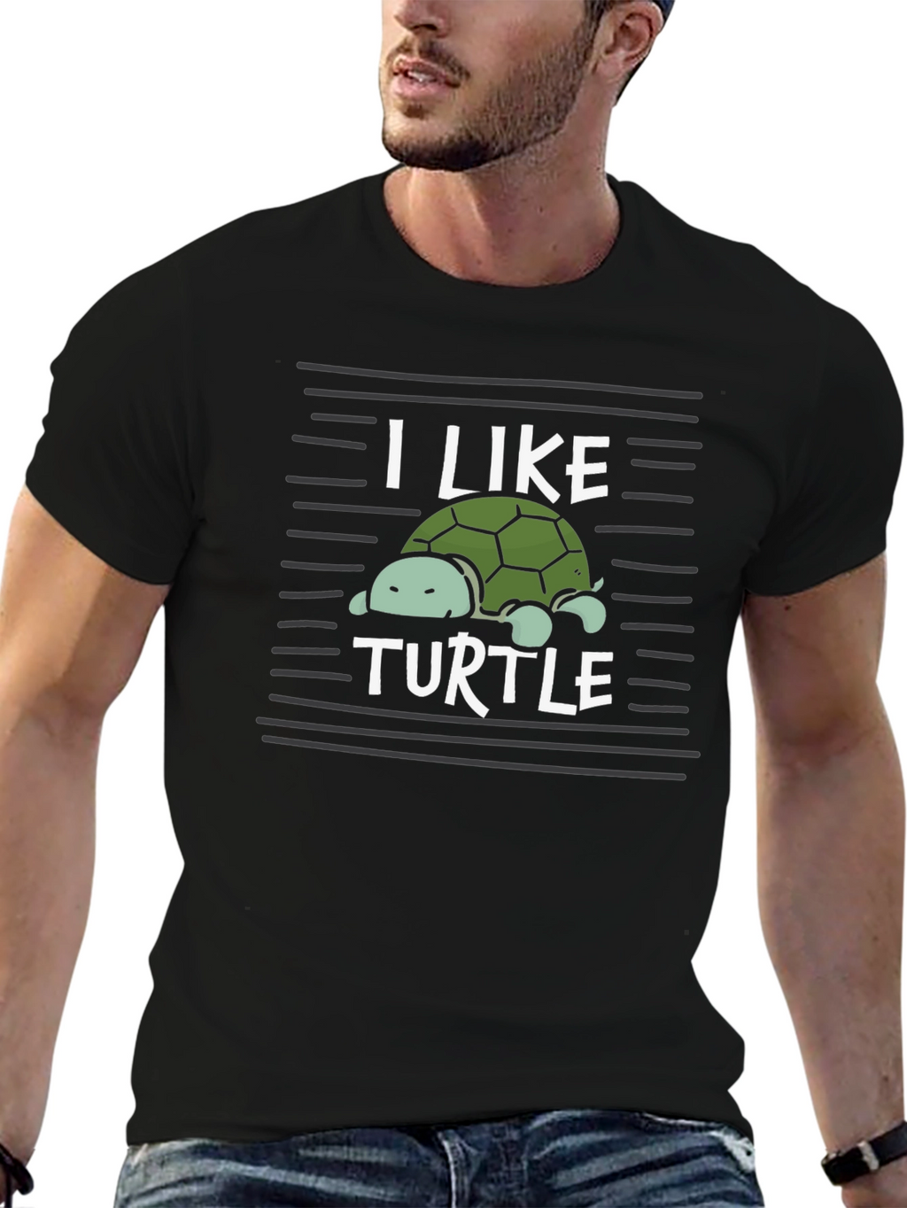 I Like Turtle Graphic T-Shirt