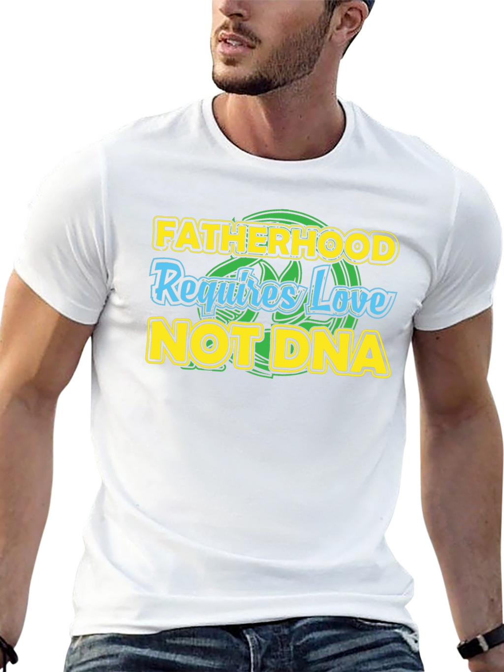 Fatherhood Love DNA Graphic T-Shirt