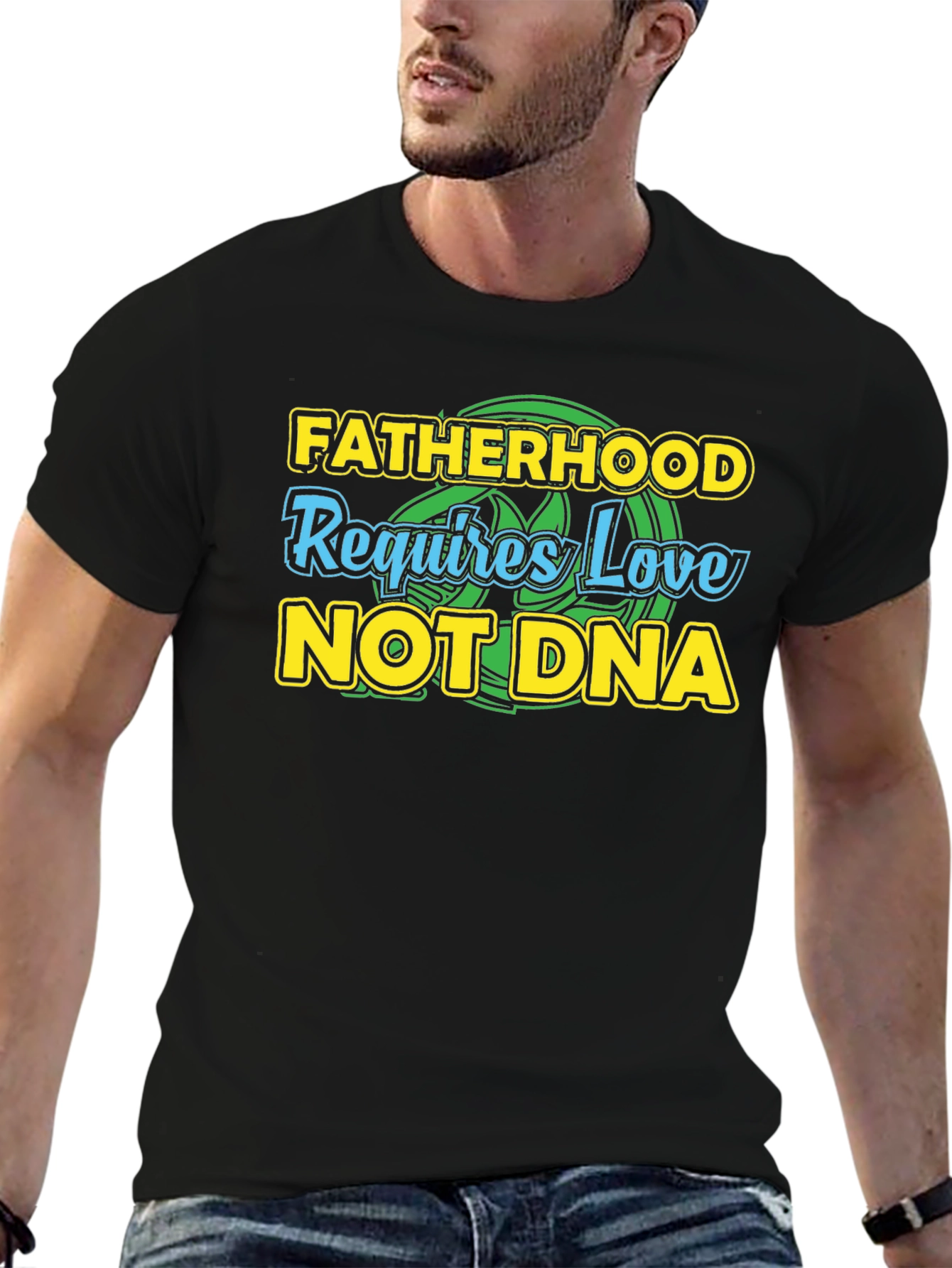 Fatherhood Love DNA Graphic T-Shirt