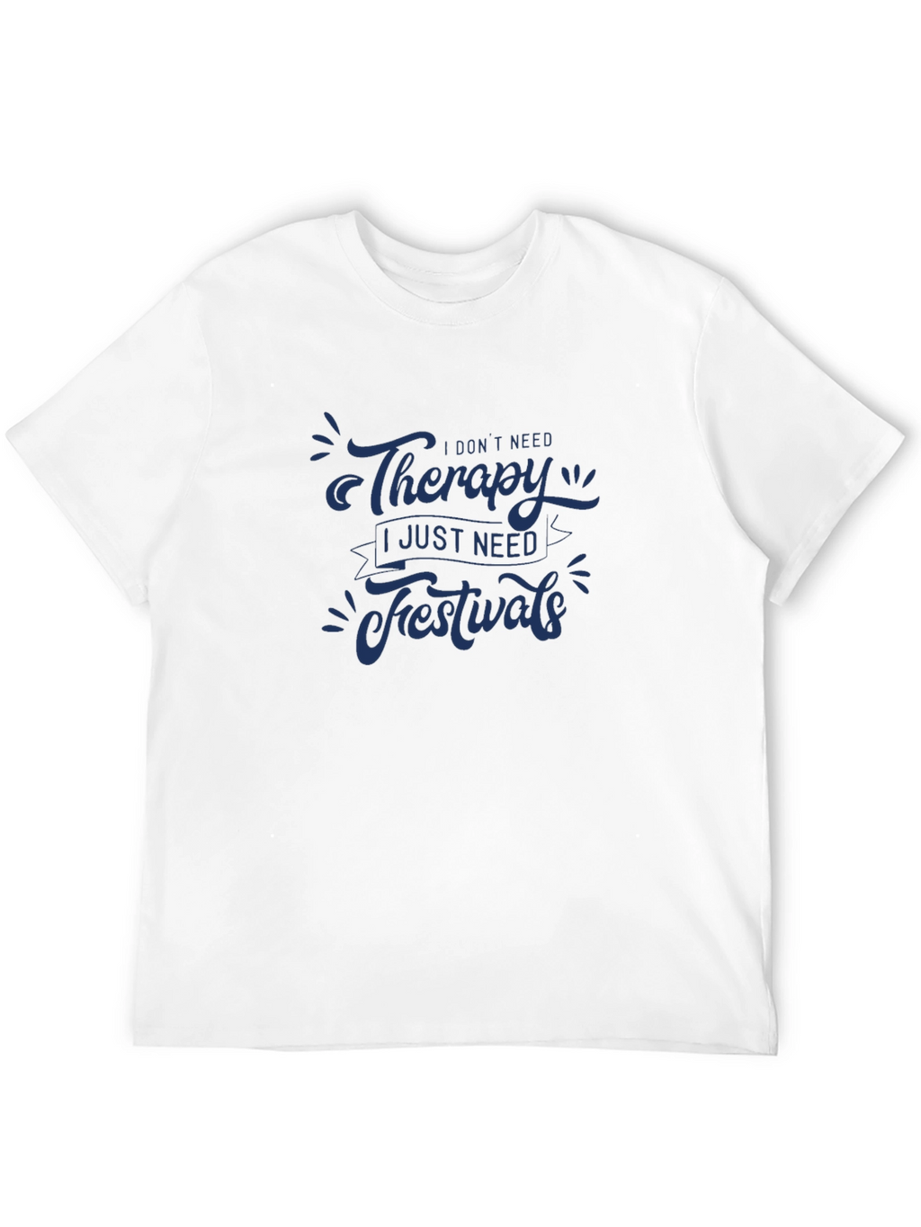 Therapy Festivals Graphic Tee - Black Casual T-Shirt
