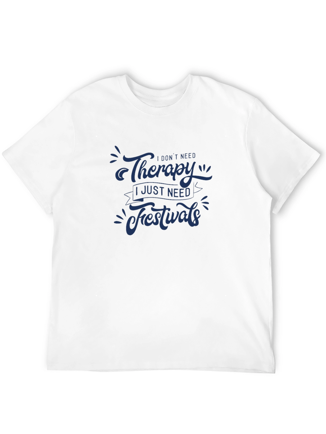 Therapy Festivals Graphic Tee - Black Casual T-Shirt