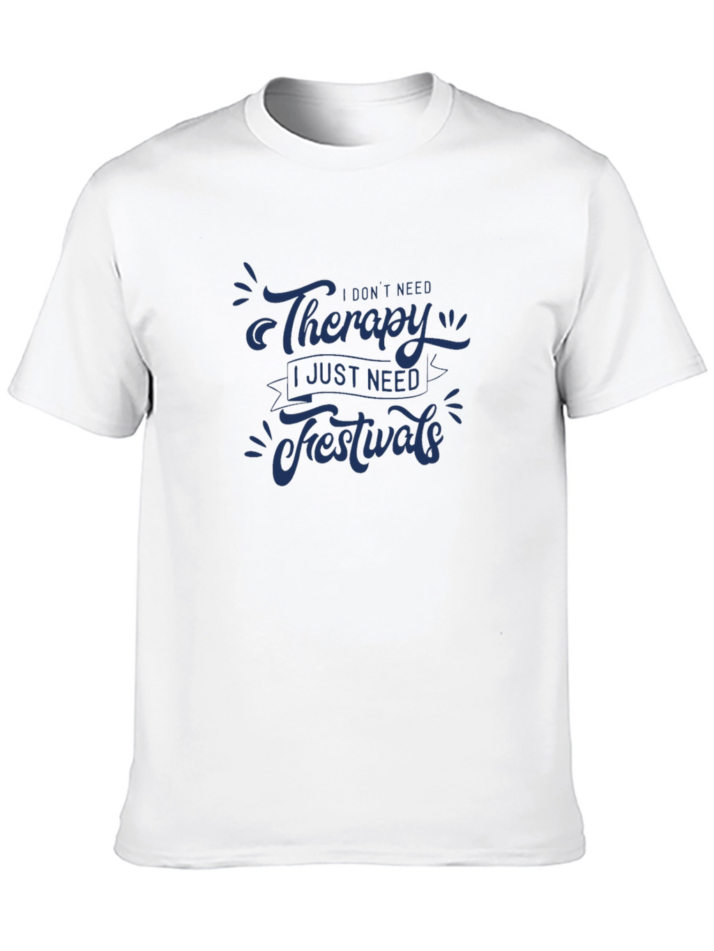 Therapy Festivals Graphic Tee - Black Casual T-Shirt