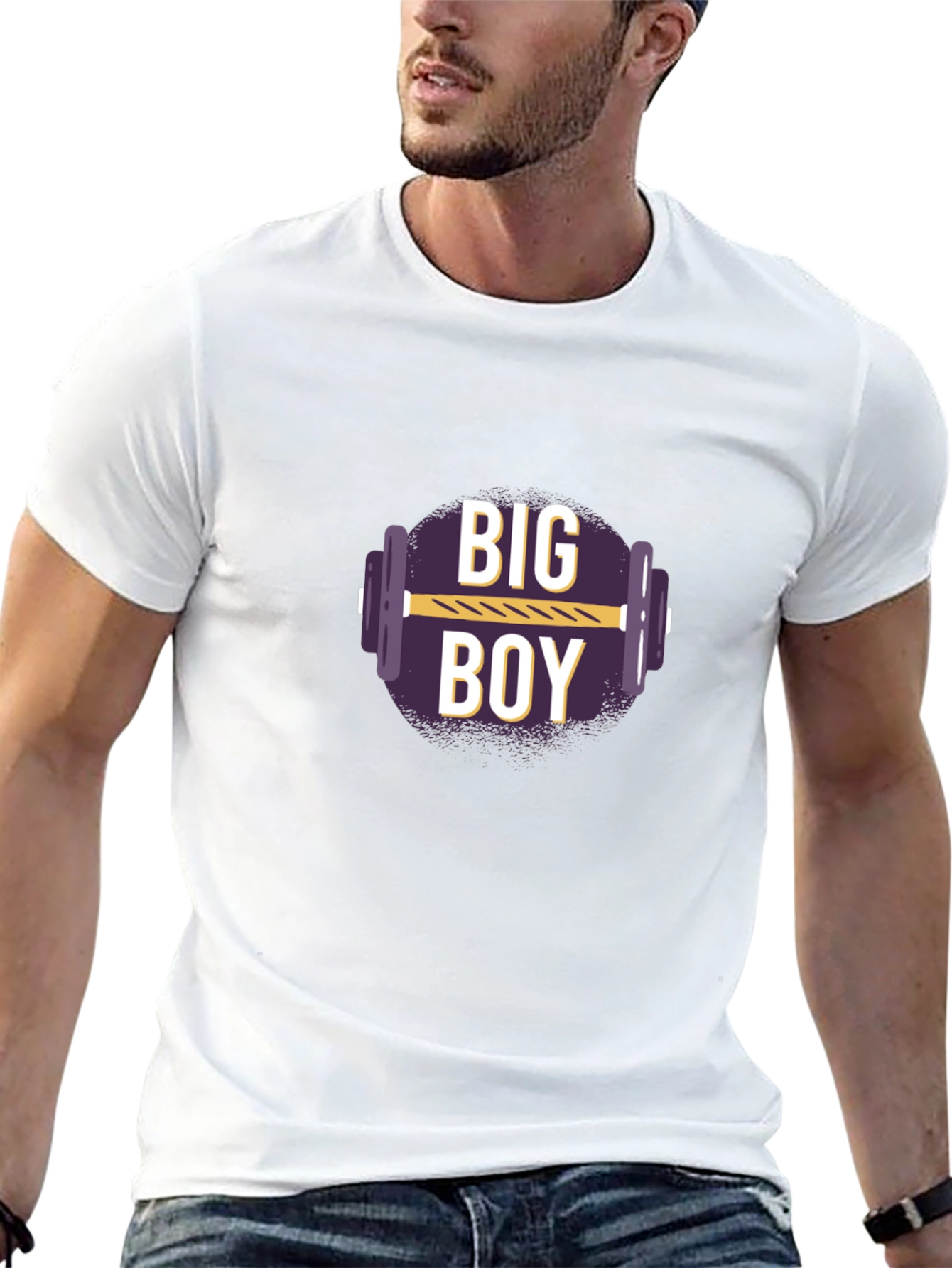 Big Boy Gym T-Shirt - Black Fitness Tee