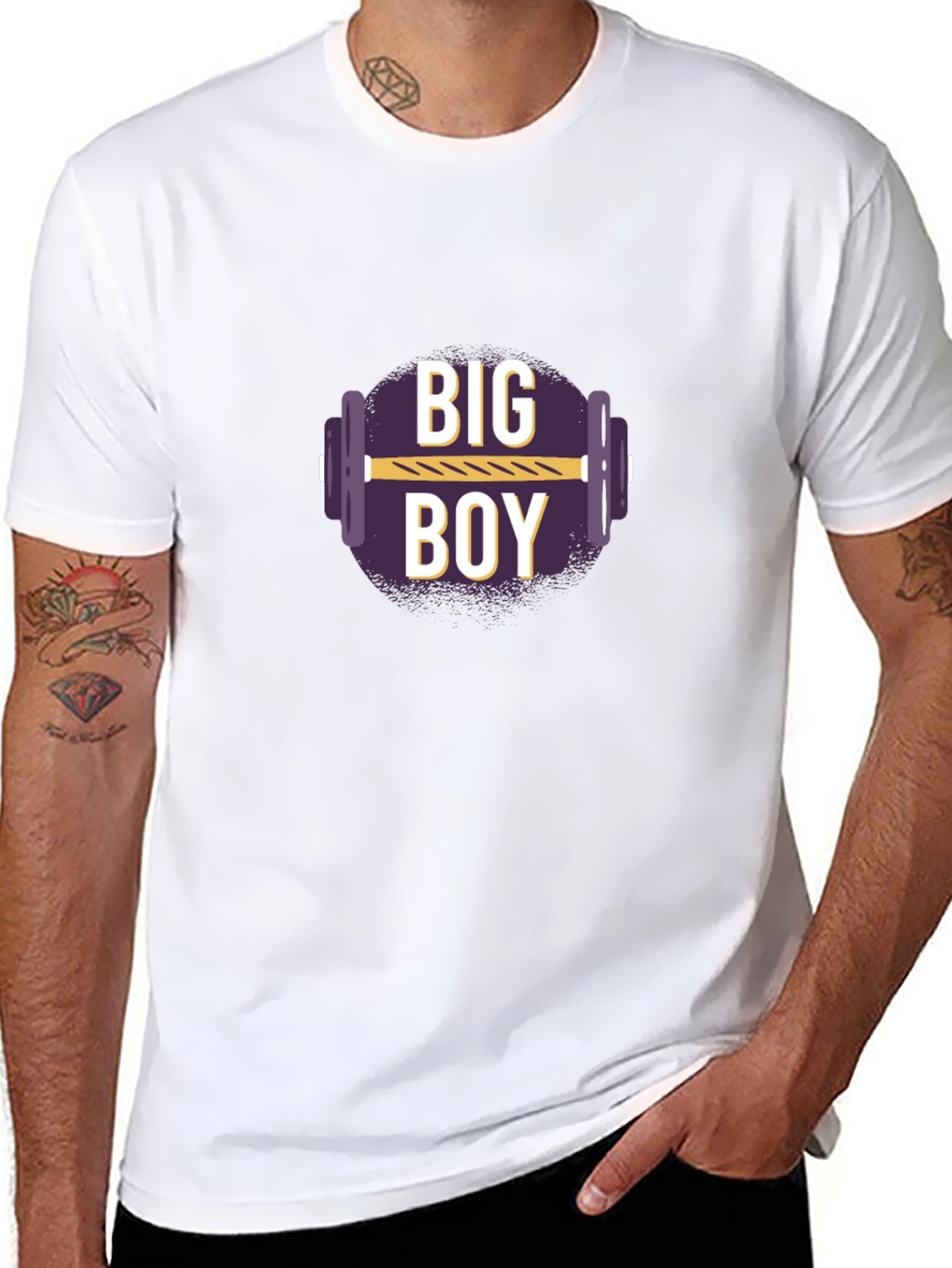 Big Boy Gym T-Shirt - Black Fitness Tee