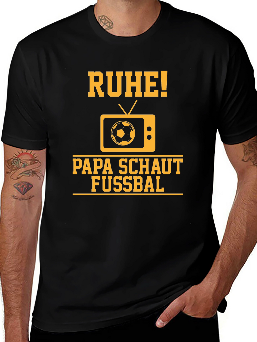 Ruhe Papa Schaut Fussbal T-Shirt