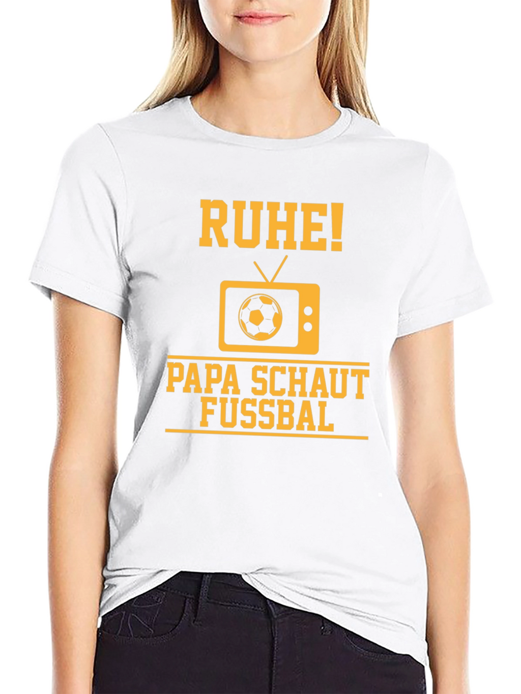 Ruhe Papa Schaut Fussbal T-Shirt