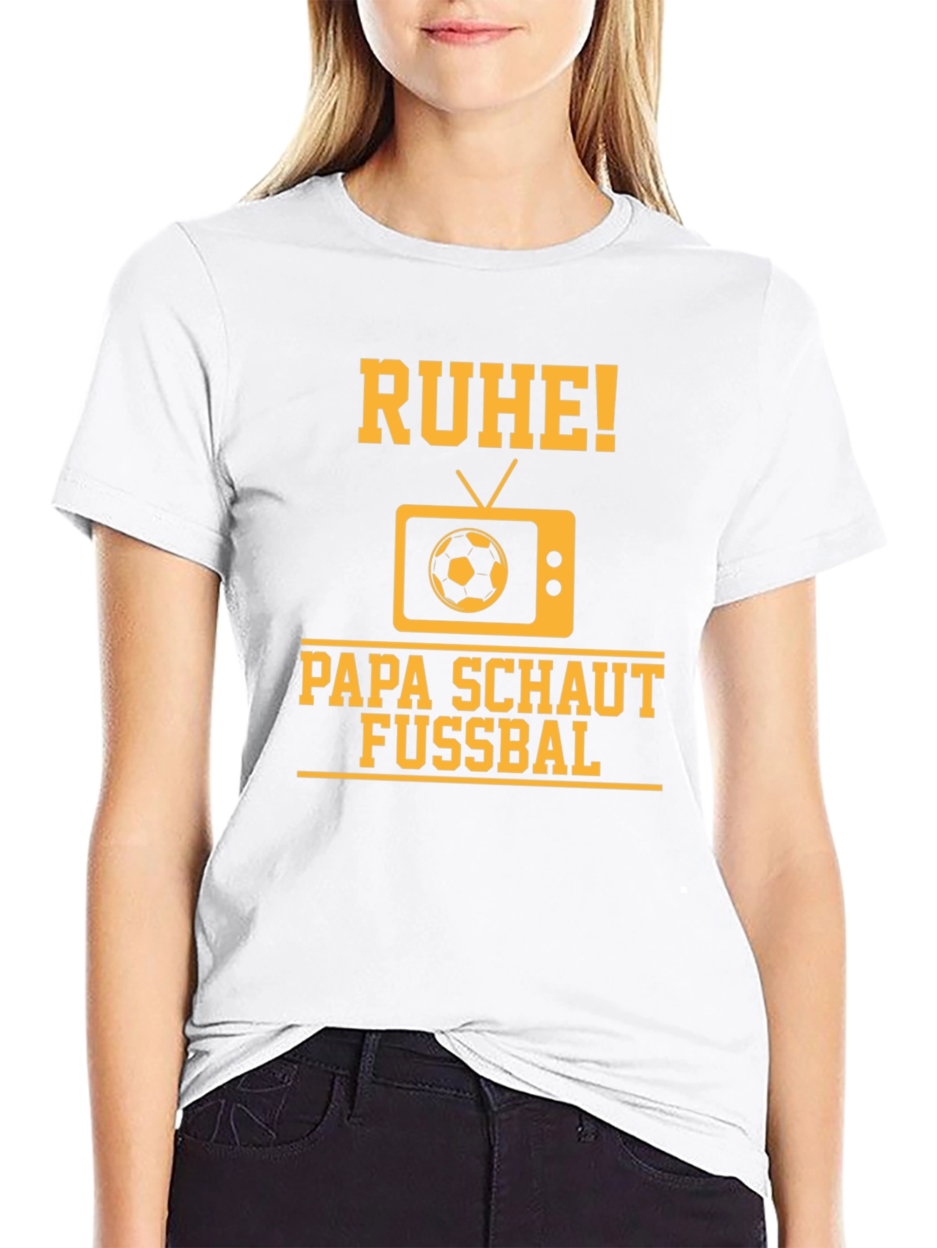 Ruhe Papa Schaut Fussbal T-Shirt