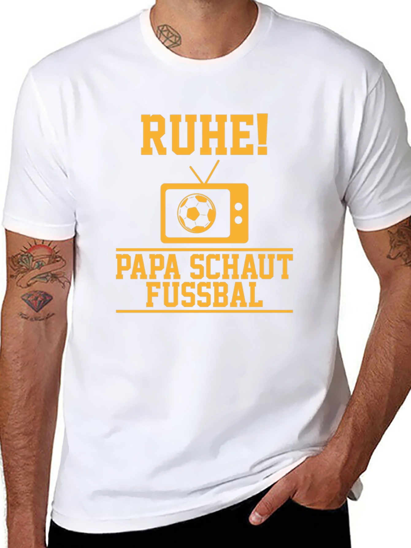 Ruhe Papa Schaut Fussbal T-Shirt