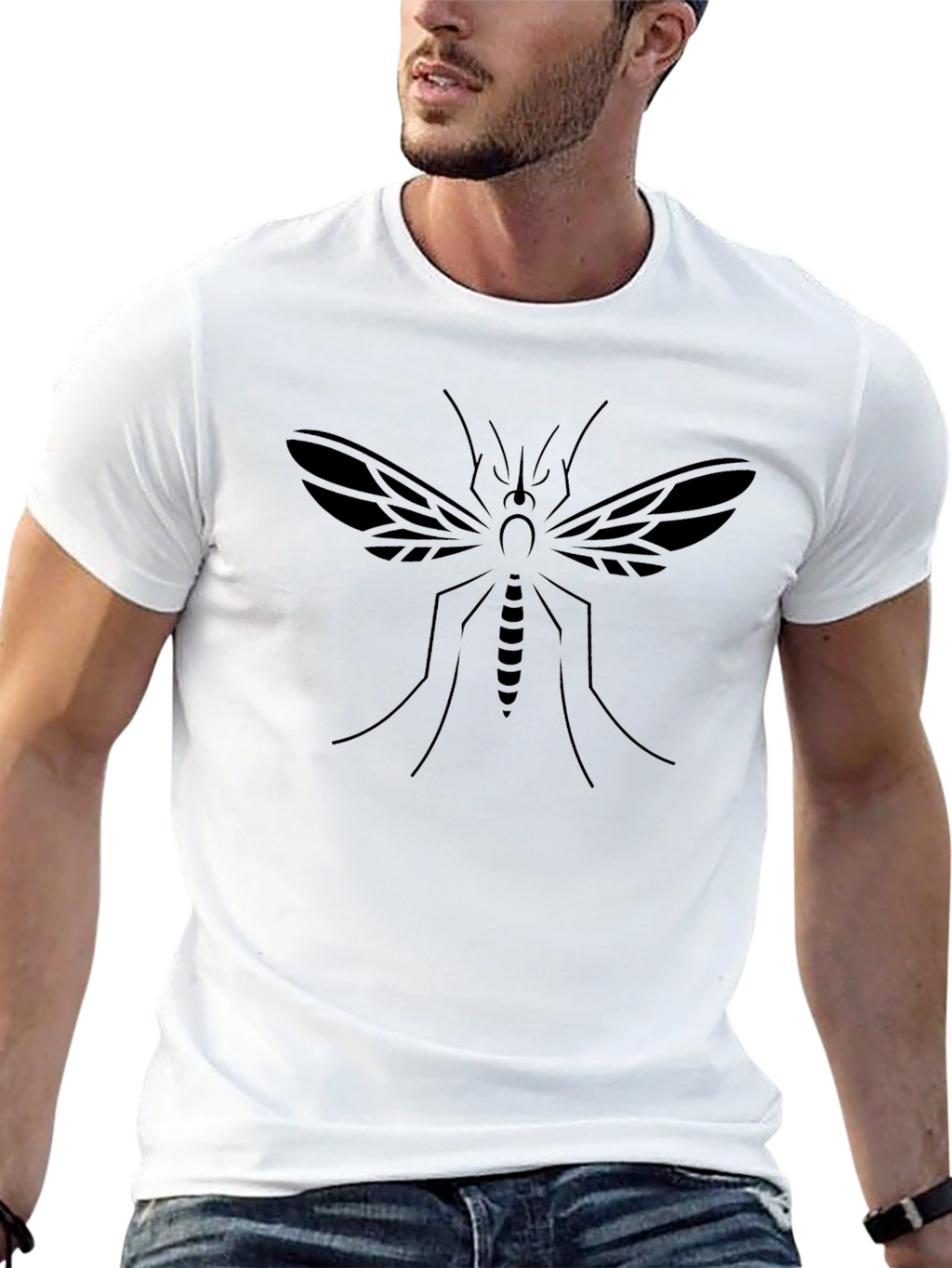 Black Mosquito Graphic T-Shirt