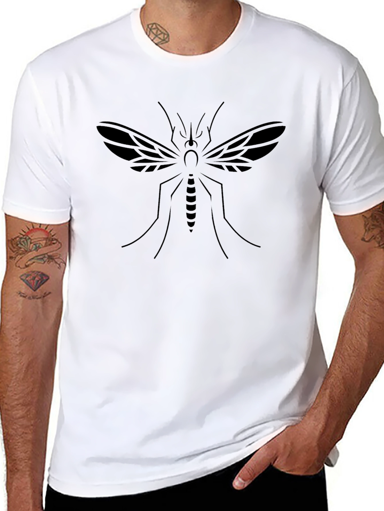 Black Mosquito Graphic T-Shirt