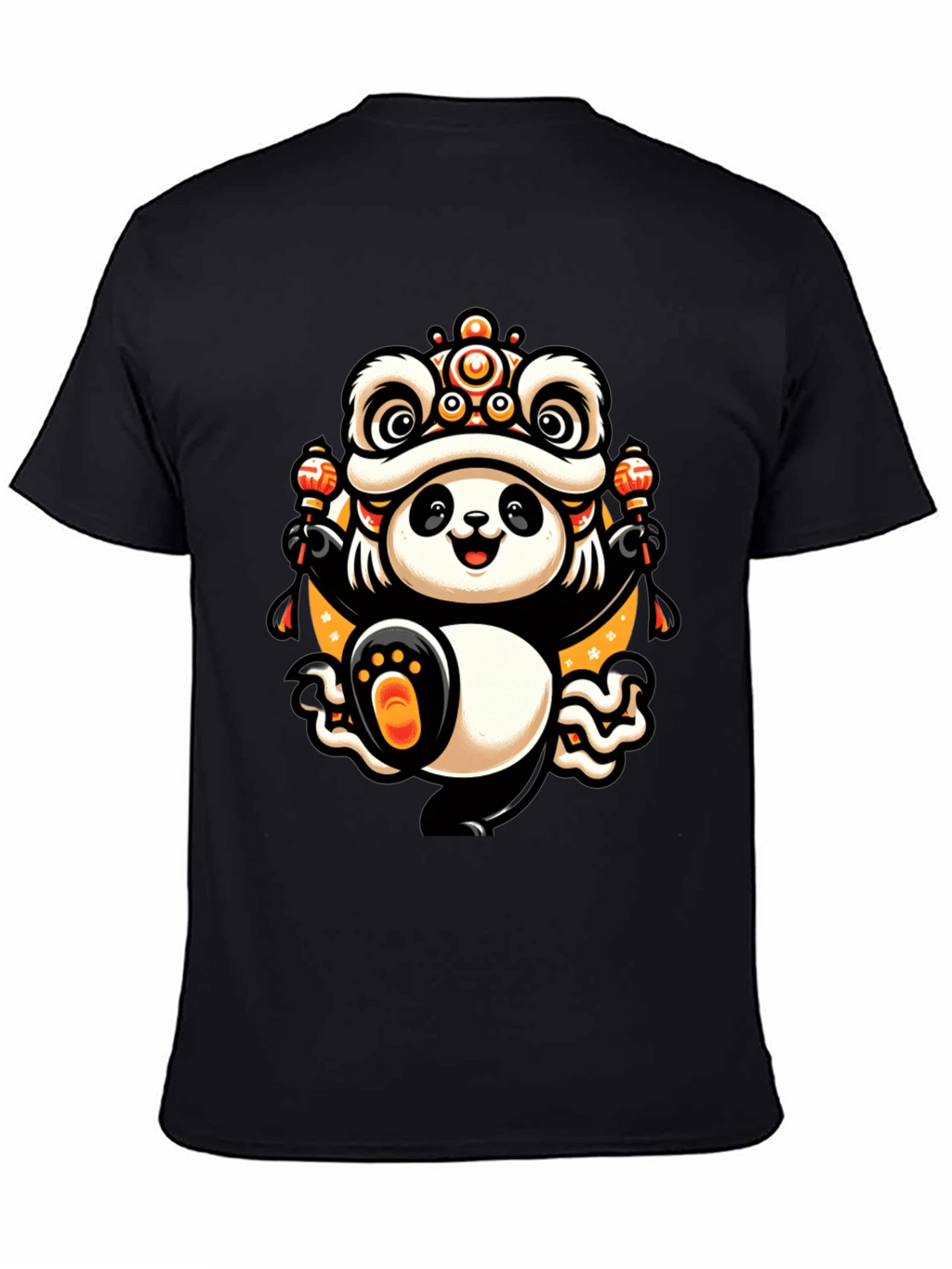 Panda Lion Dance T-Shirt - Lucky Charm