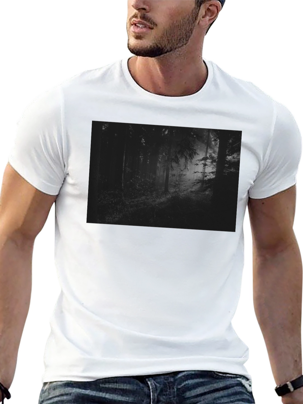 Dark Forest Graphic Tee - Unisex Cotton T-Shirt