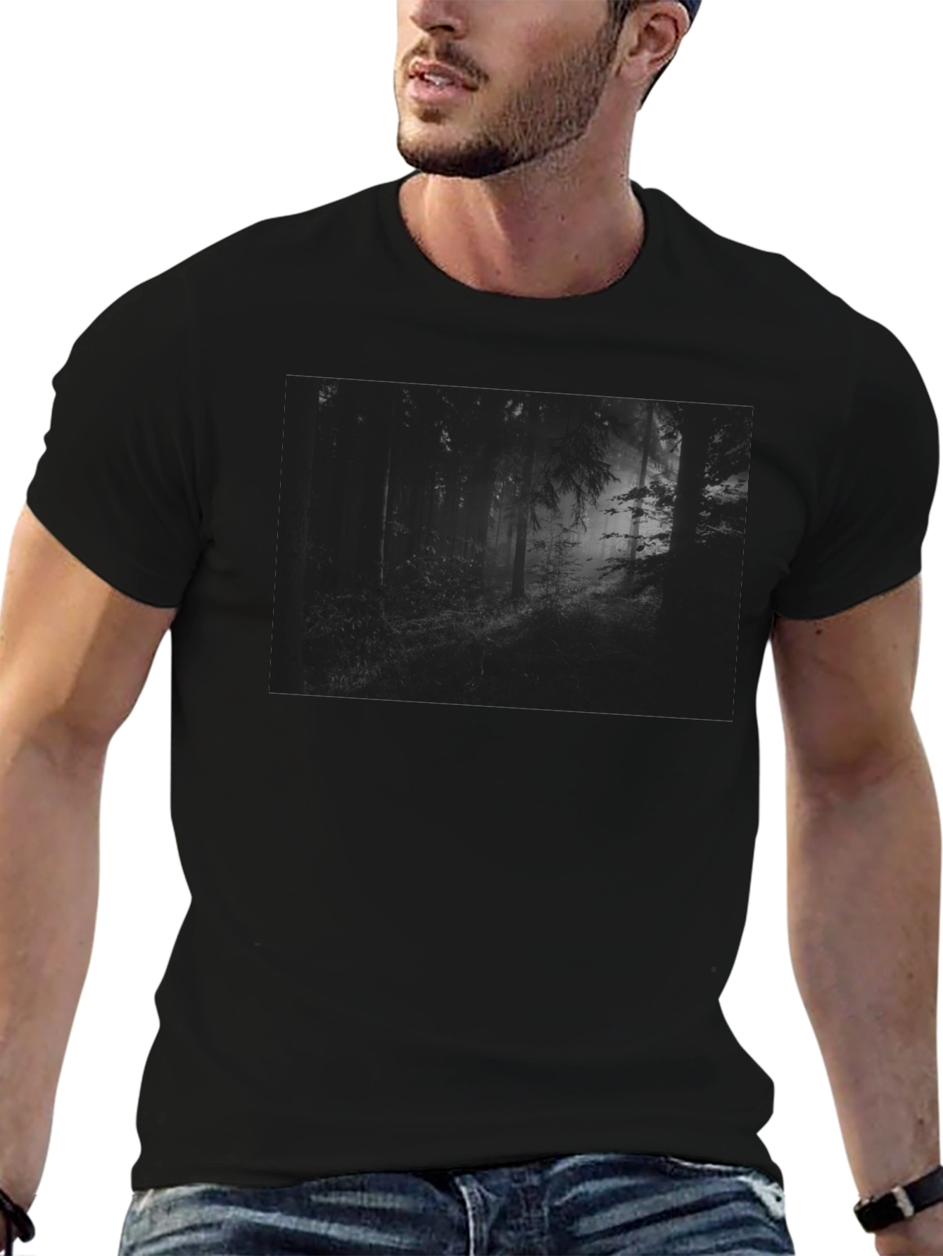 Dark Forest Graphic Tee - Unisex Cotton T-Shirt
