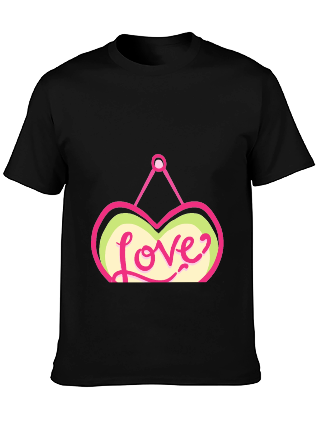 Love Heart Graphic Tee - Stylish Trendy Casual