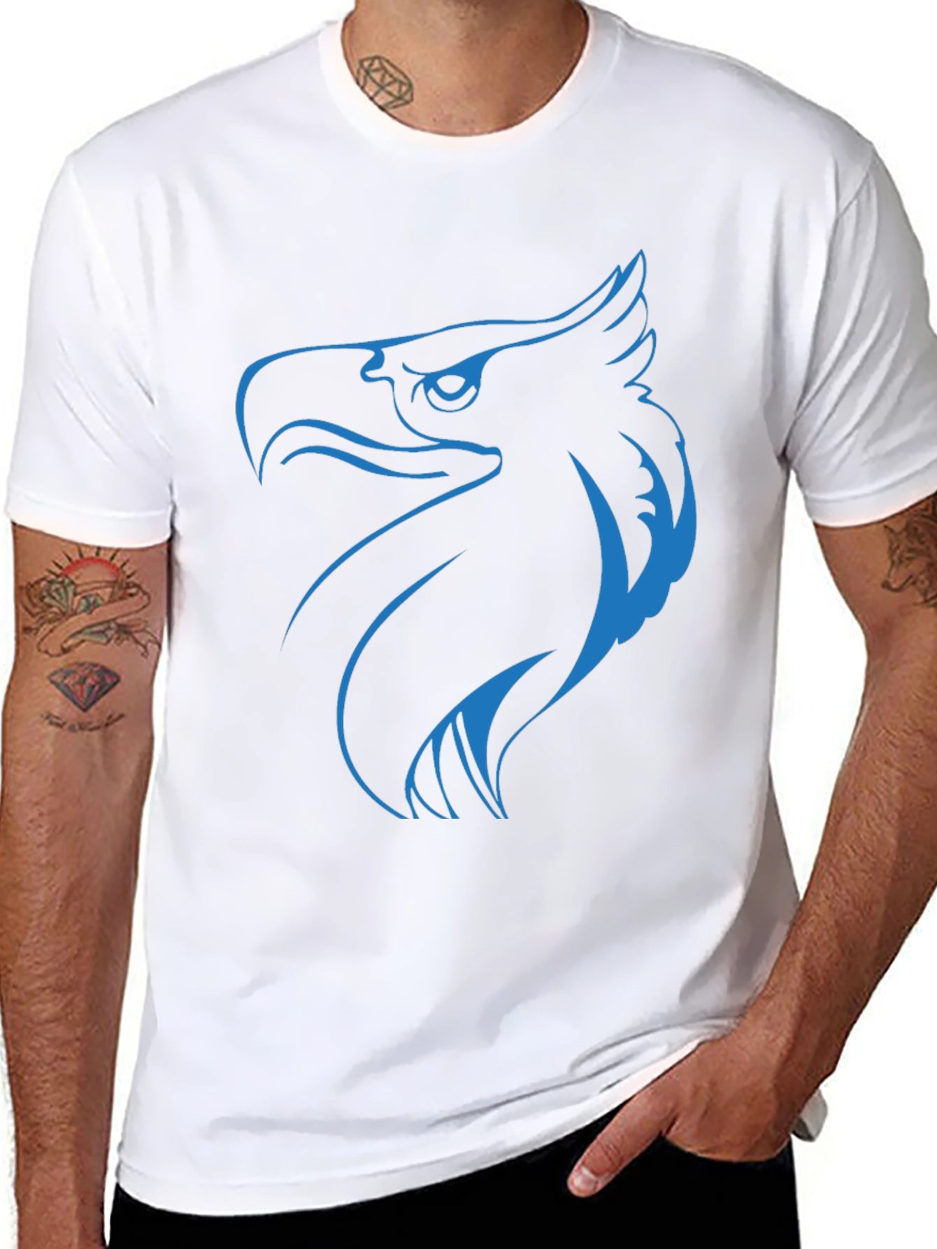 Eagle Graphic Tee - Black Short Sleeve T-Shirt