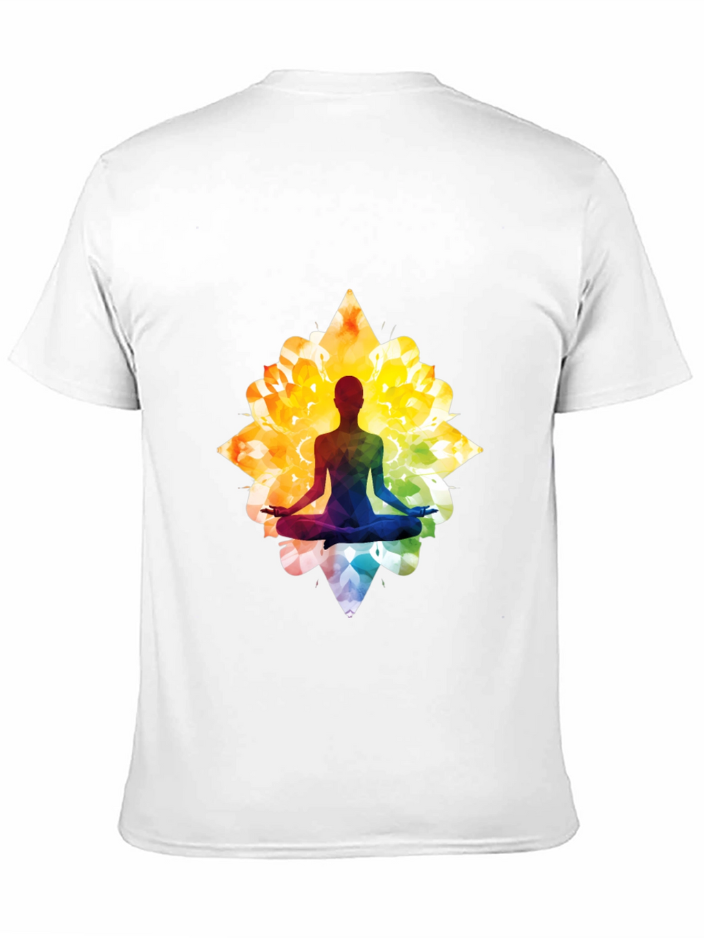 Lotus Yoga Silhouette Graphic Tee - Black