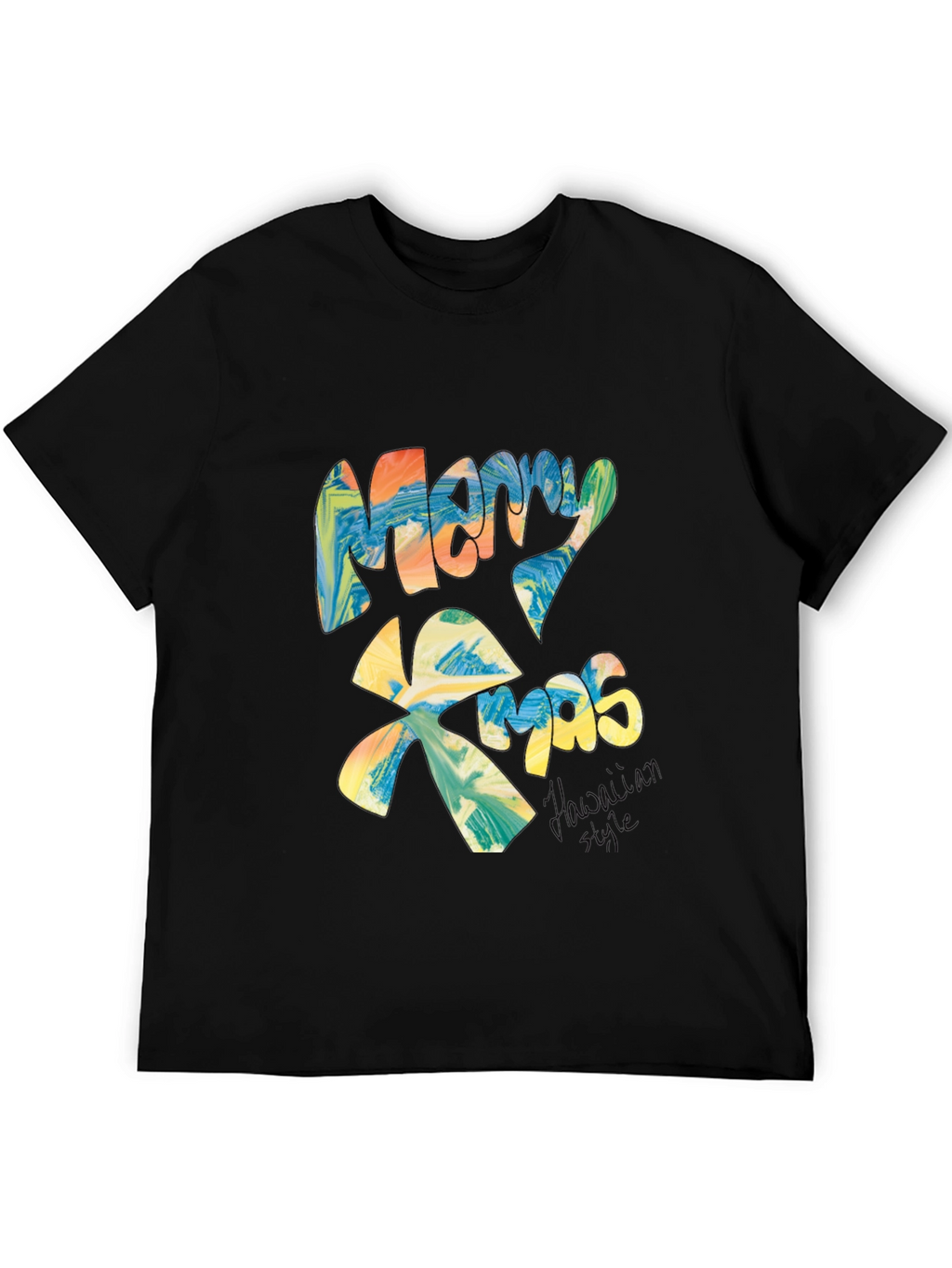 Merry Xmas Graphic Tee - Holiday Festive T-Shirt