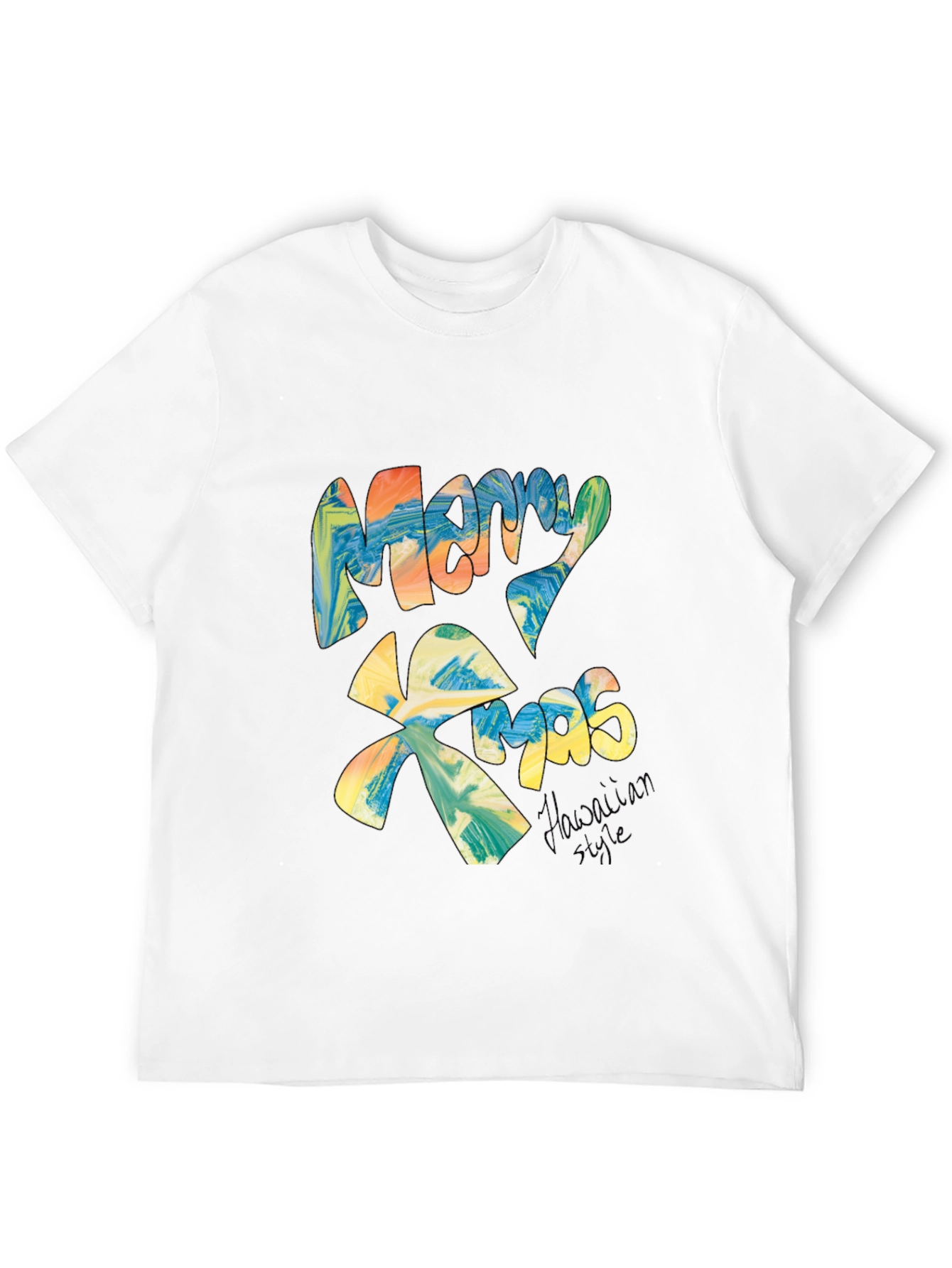 Merry Xmas Graphic Tee - Holiday Festive T-Shirt
