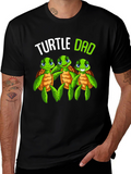 Turtle Dad Graphic T-Shirt - Fathers Day Gift